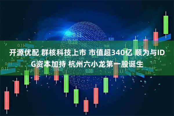 开源优配 群核科技上市 市值超340亿 顺为与IDG资本加持 杭州六小龙第一股诞生